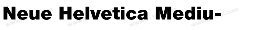 Neue Helvetica Mediu字体转换